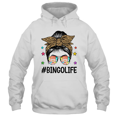 Bingo Life Messy Bun Bingo Lover Grandma Mom Mothers Day Shirt & Tank Top | teecentury