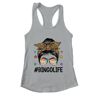 Bingo Life Messy Bun Bingo Lover Grandma Mom Mothers Day Shirt & Tank Top | teecentury