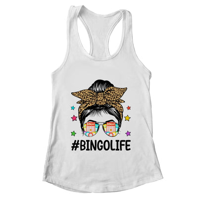 Bingo Life Messy Bun Bingo Lover Grandma Mom Mothers Day Shirt & Tank Top | teecentury