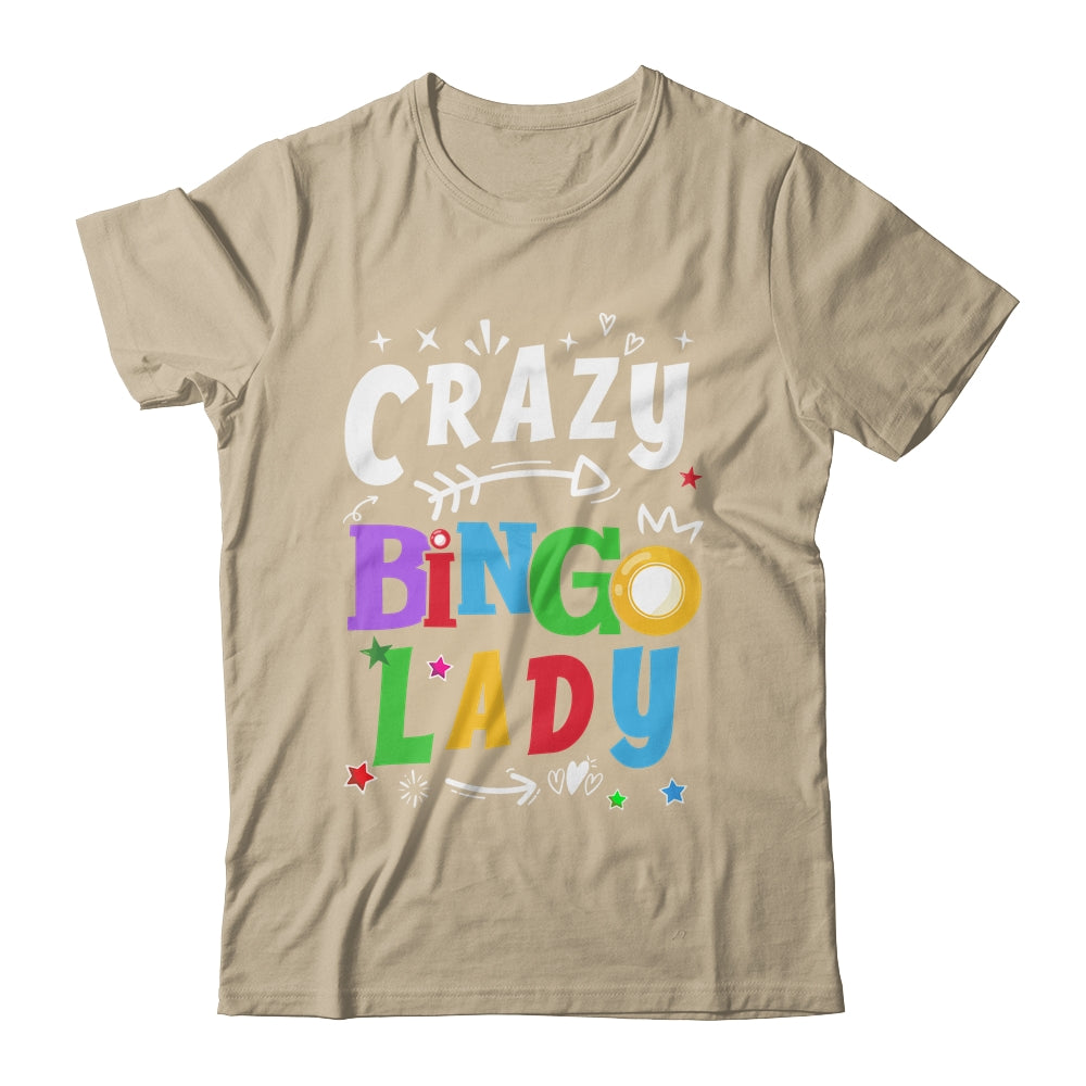 Bingo Night Funny Crazy Bingo Lady Player For Grandma Mom Shirt & Tank Top | teecentury