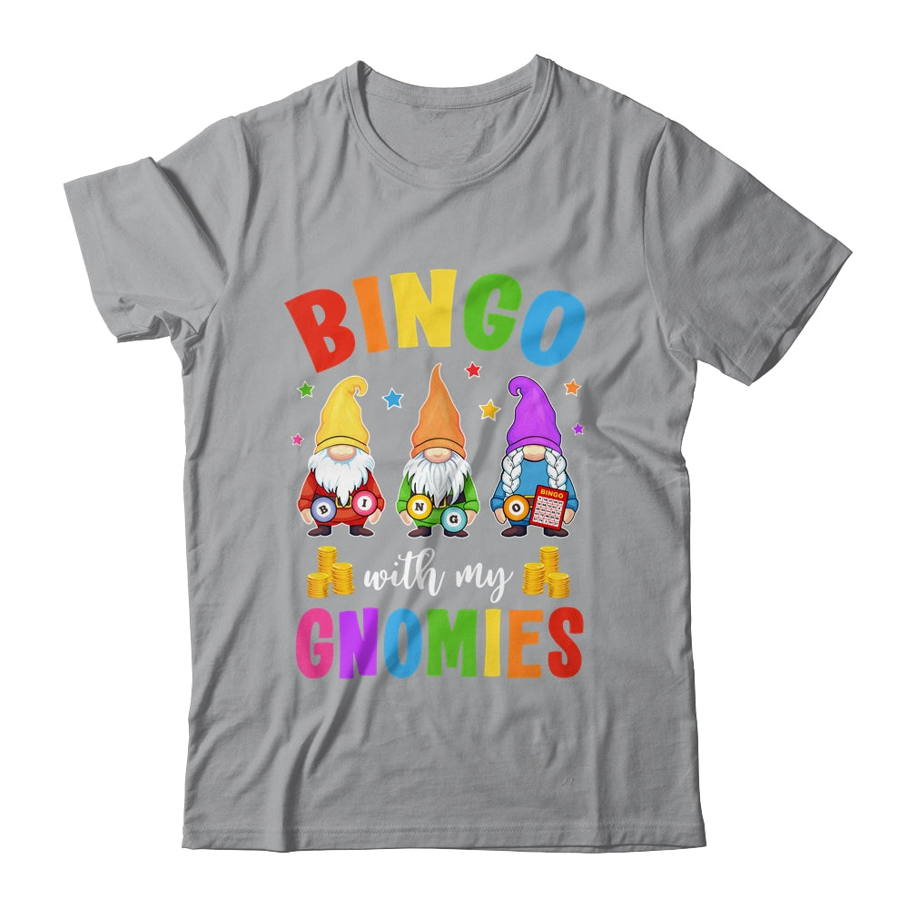Bingo With My Gnomies Design Women Men Funny Bingo Player Shirt & Tank Top | teecentury