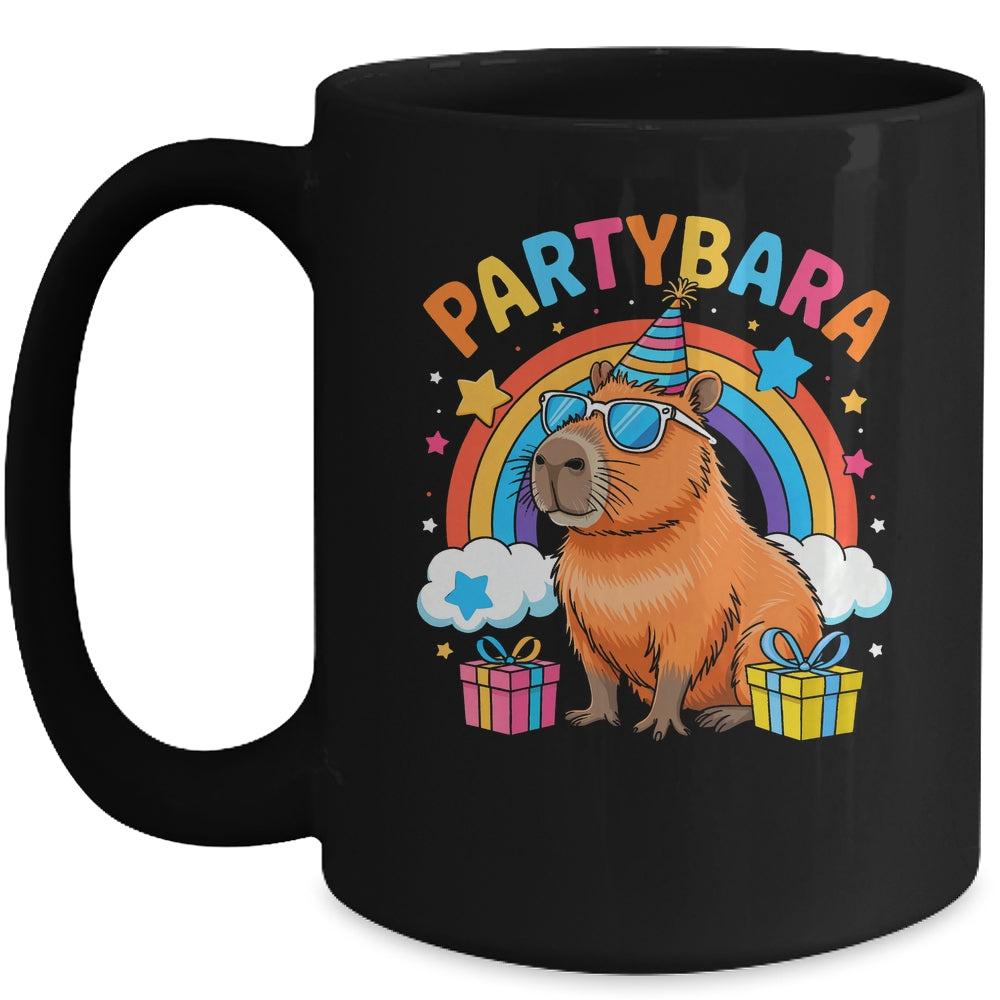 Birthday Capybara Kids Boy Girl Fun Partybara Capybara Party Mug | teecentury