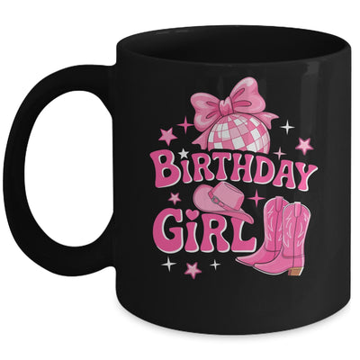 Birthday Cowgirl Western Disco Birthday Girl Party Women Mug | teecentury