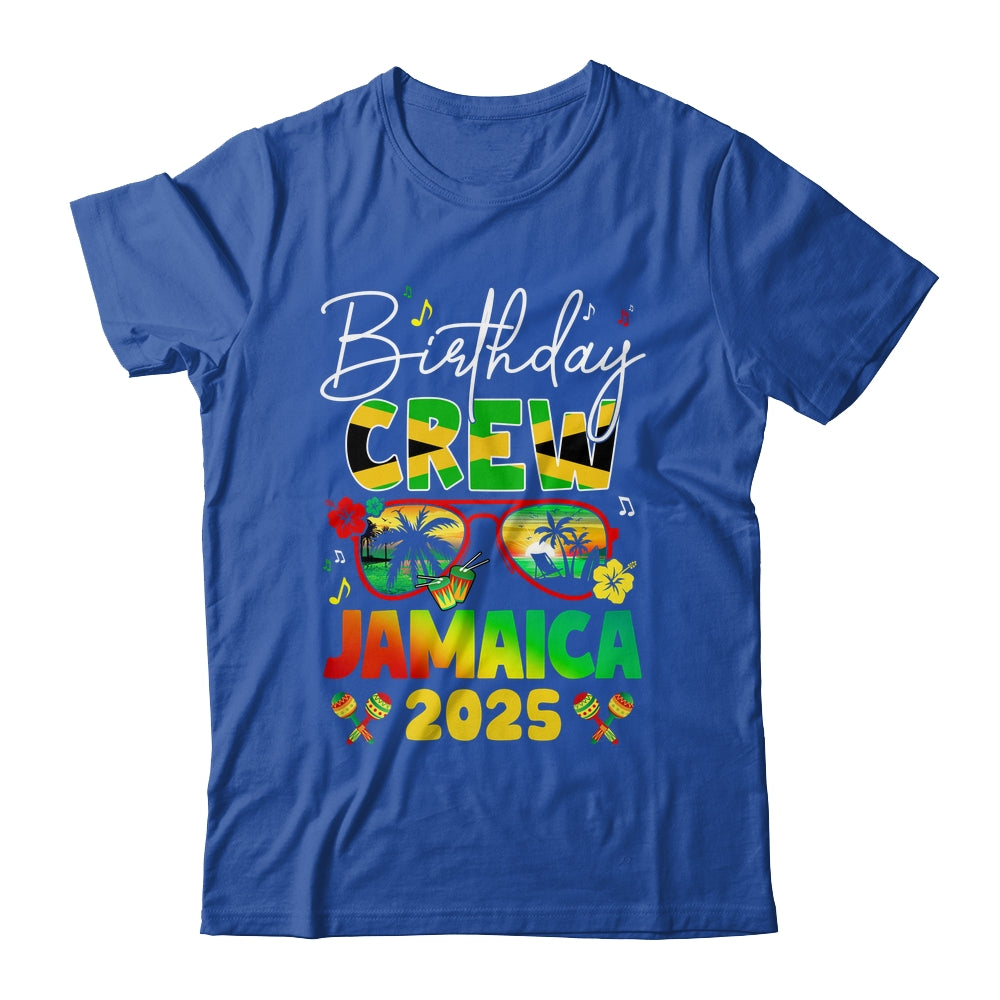 Birthday Crew Jamaica 2025 Birthday Girl Party Matching Shirt & Tank Top | teecentury