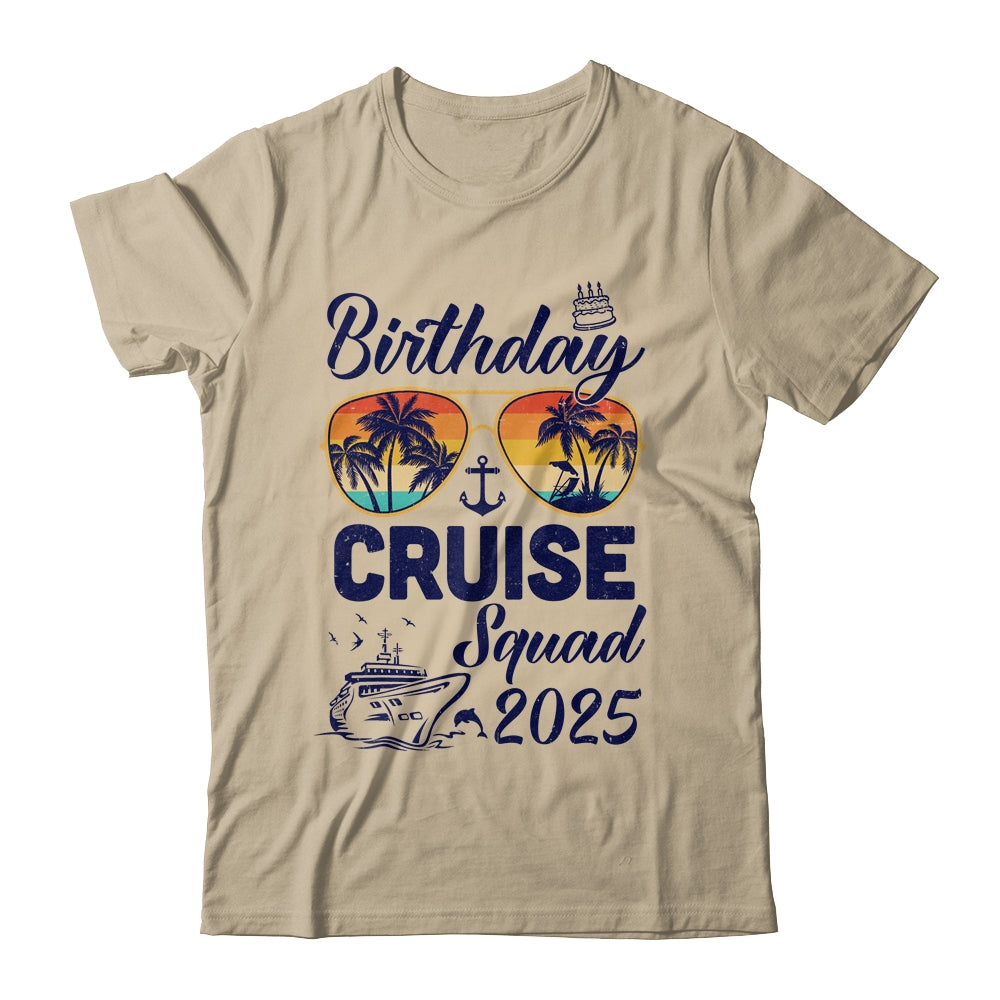 Birthday Cruise Squad 2025 Vacation Cruise Birthday Party Shirt & Tank Top | teecentury