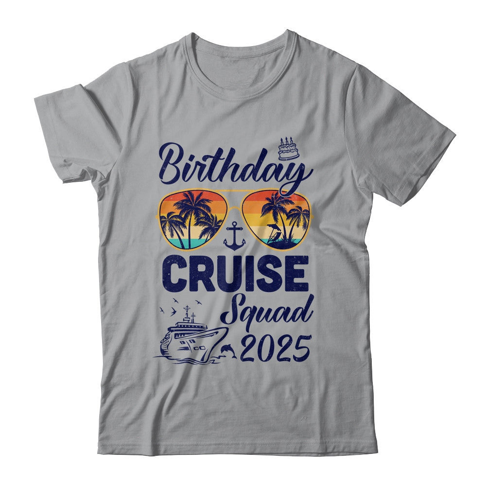 Birthday Cruise Squad 2025 Vacation Cruise Birthday Party Shirt & Tank Top | teecentury