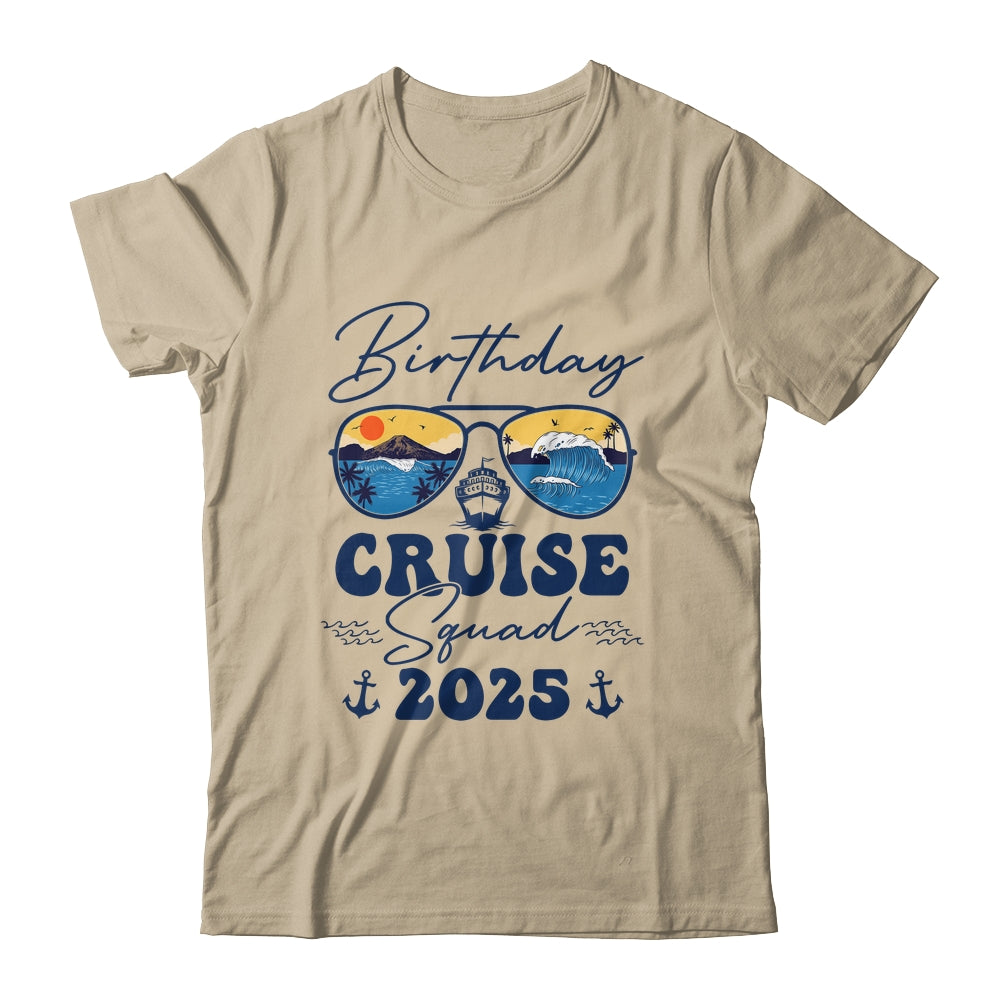 Birthday Cruise Squad 2025 Vacation Matching Family Shirt & Tank Top | teecentury
