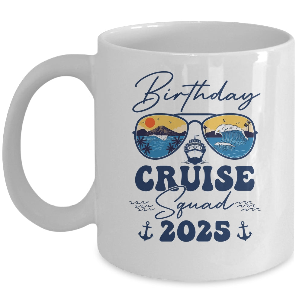 Birthday Cruise Squad 2025 Vacation Matching Family Mug | teecentury