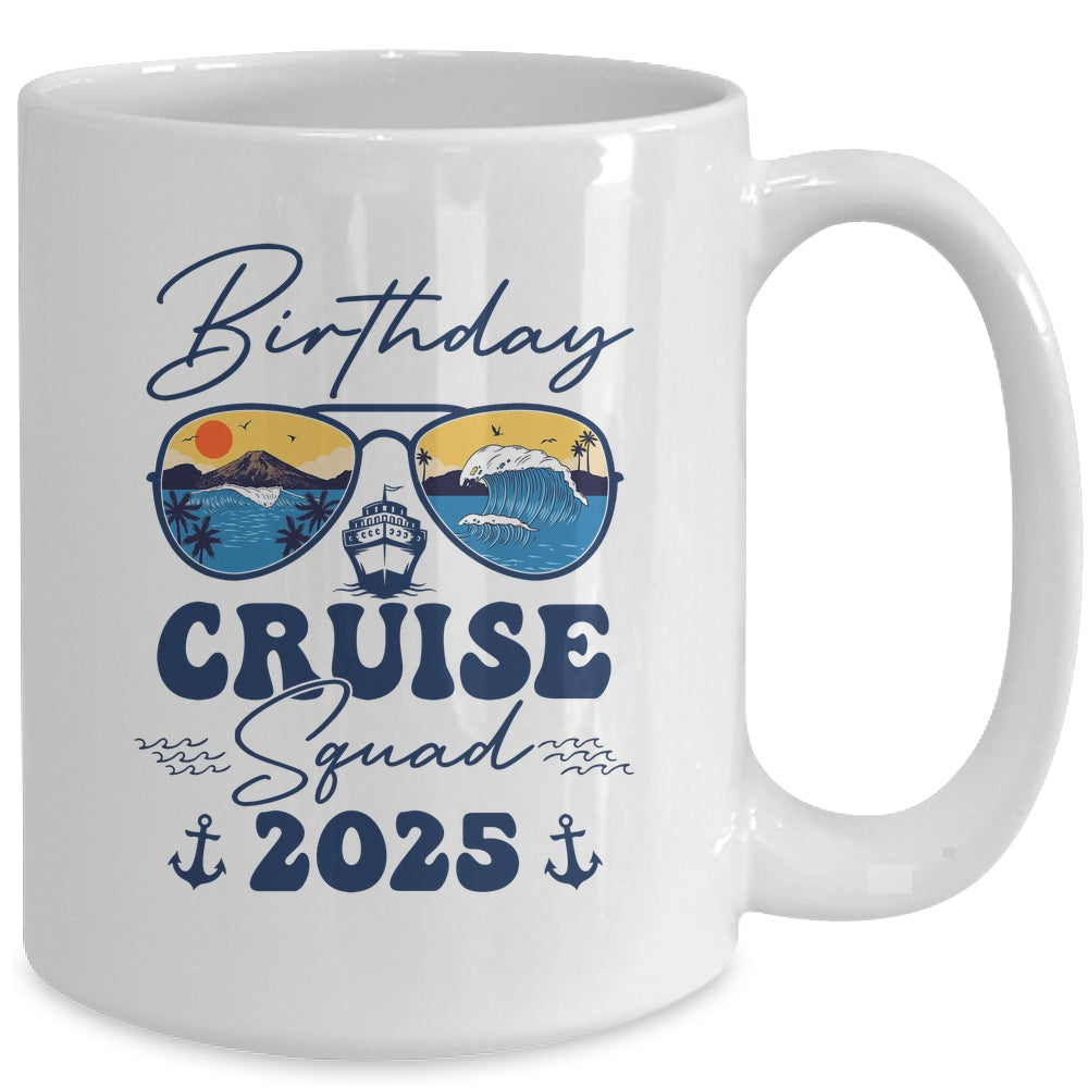 Birthday Cruise Squad 2025 Vacation Matching Family Mug | teecentury