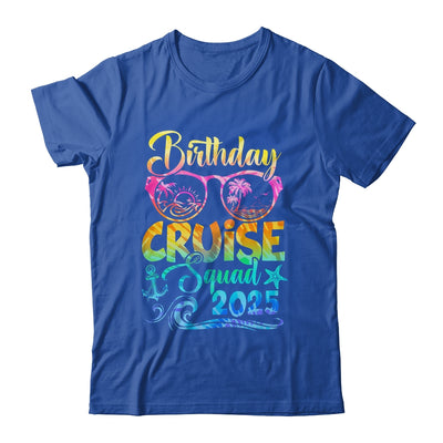 Birthday Cruise Squad 2025 Vacation Tie Dye Matching Family Shirt & Tank Top | teecentury