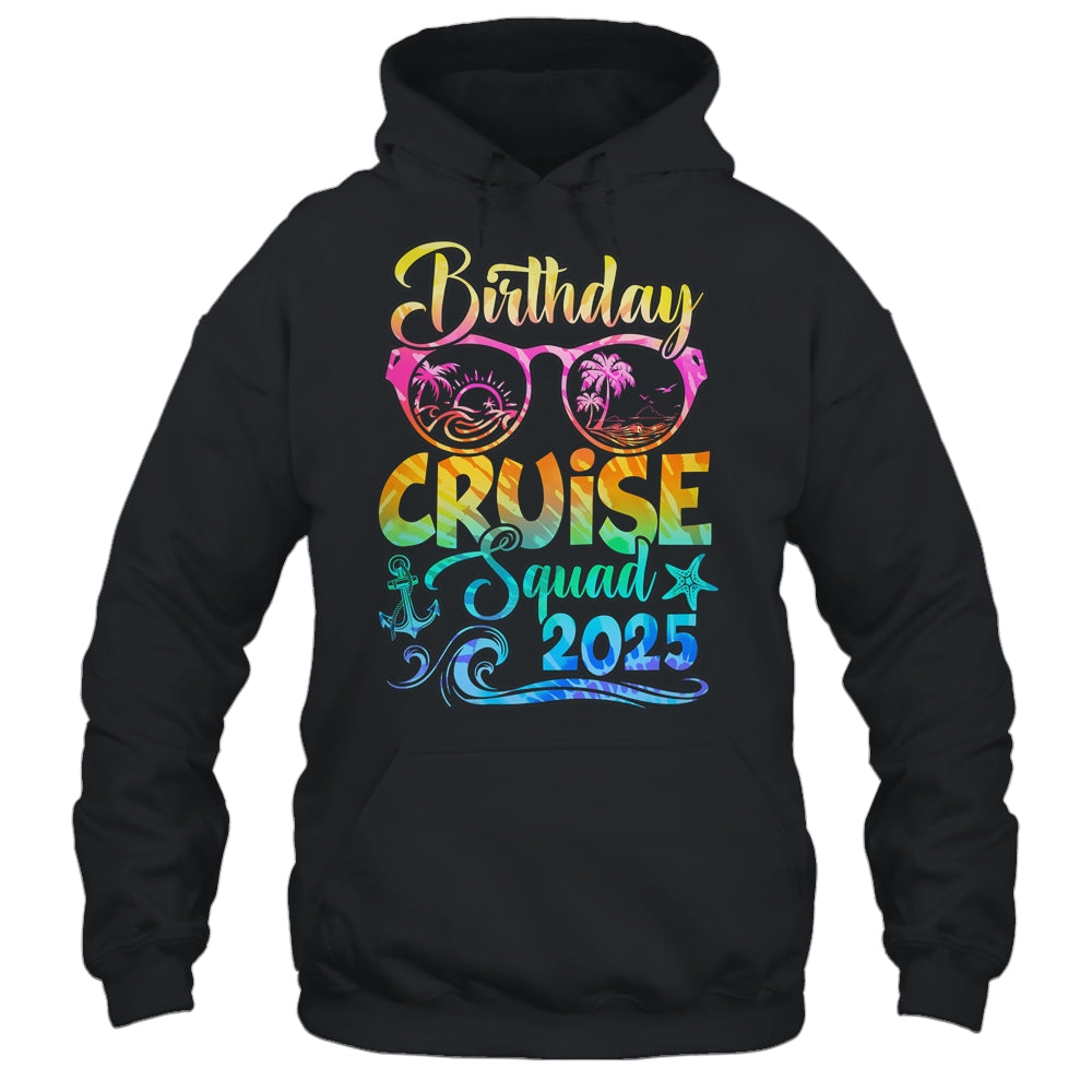 Birthday Cruise Squad 2025 Vacation Tie Dye Matching Family Shirt & Tank Top | teecentury
