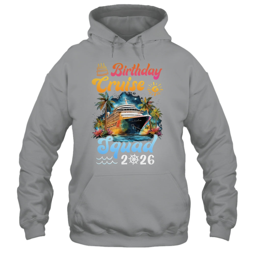 Birthday Cruise Squad 2026 Cruise Birthday Party Vacation Shirt & Tank Top | teecentury