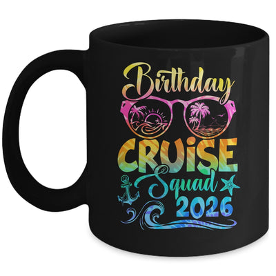 Birthday Cruise Squad 2026 Vacation Tie Dye Matching Family Mug | teecentury