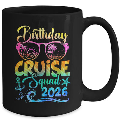 Birthday Cruise Squad 2026 Vacation Tie Dye Matching Family Mug | teecentury