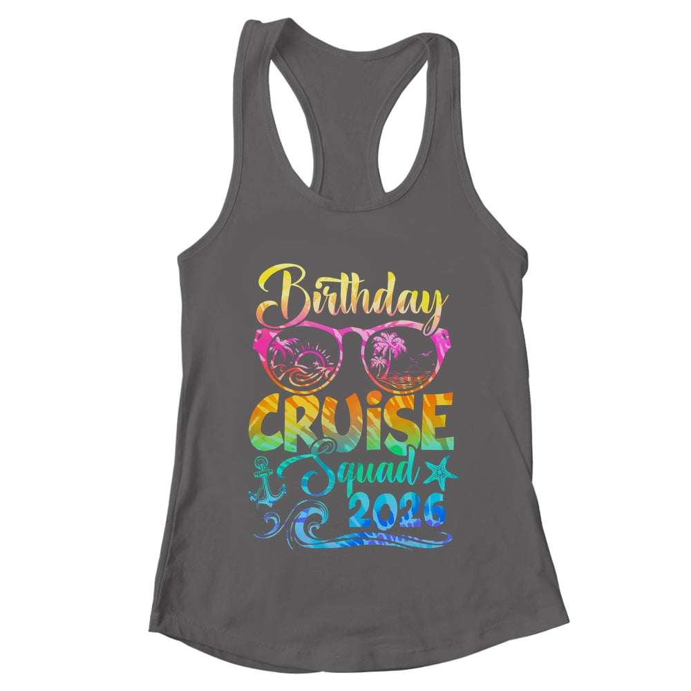 Birthday Cruise Squad 2026 Vacation Tie Dye Matching Family Shirt & Tank Top | teecentury