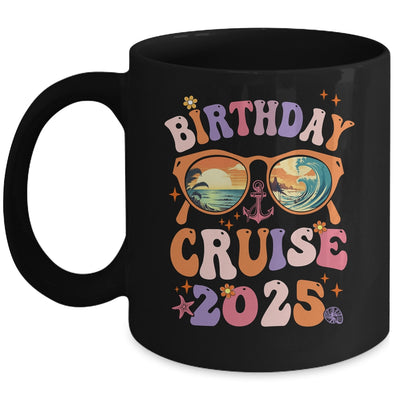 Birthday Cruise Squad Birthday Girls Party 2025 Groovy Mug | teecentury
