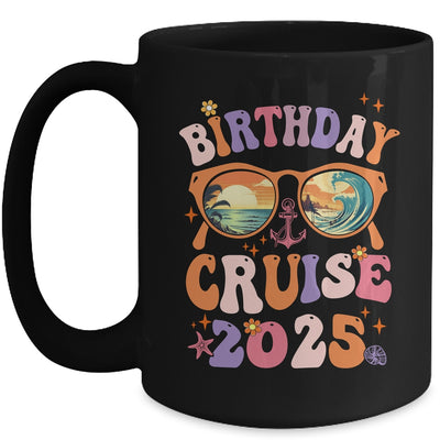 Birthday Cruise Squad Birthday Girls Party 2025 Groovy Mug | teecentury