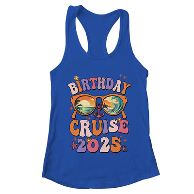 Birthday Cruise Squad Birthday Girls Party 2025 Groovy Shirt & Tank Top | teecentury