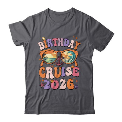 Birthday Cruise Squad Birthday Girls Party 2026 Groovy Shirt & Tank Top | teecentury