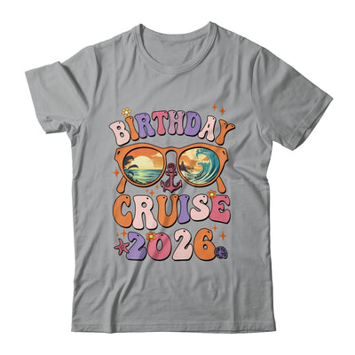 Birthday Cruise Squad Birthday Girls Party 2026 Groovy Shirt & Tank Top | teecentury
