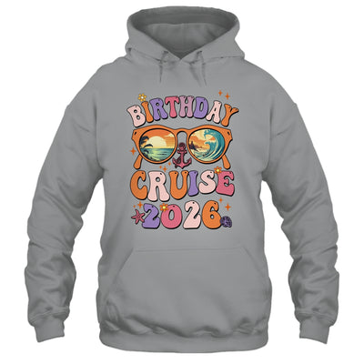 Birthday Cruise Squad Birthday Girls Party 2026 Groovy Shirt & Tank Top | teecentury