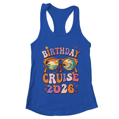 Birthday Cruise Squad Birthday Girls Party 2026 Groovy Shirt & Tank Top | teecentury