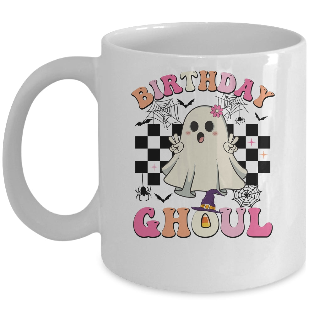 Birthday Ghoul Spooky Season Groovy Halloween Kids Girls Mug | teecentury