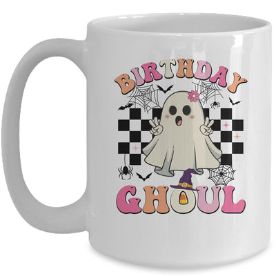 Birthday Ghoul Spooky Season Groovy Halloween Kids Girls Mug | teecentury