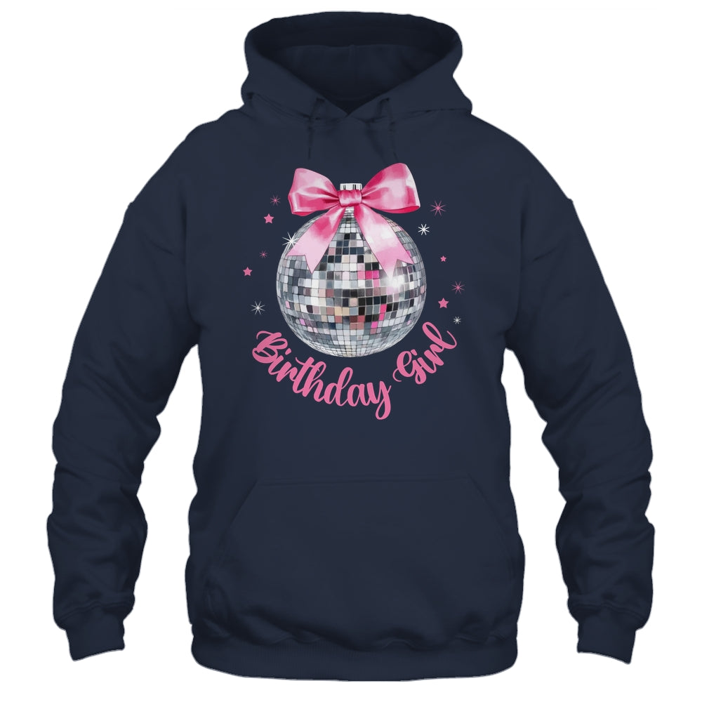 Birthday Girl Coquette Bow Disco Ball Funny Birthday Party Shirt & Tank Top | teecentury