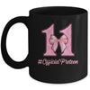 Birthday Girl Pink Coquette Bow 11 Year Old Aesthetic Girly Mug | teecentury