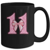 Birthday Girl Pink Coquette Bow 11 Year Old Bday Girl Mug | teecentury