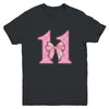 Birthday Girl Pink Coquette Bow 11 Year Old Bday Girl Youth Shirt | teecentury