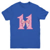 Birthday Girl Pink Coquette Bow 11 Year Old Bday Girl Youth Shirt | teecentury