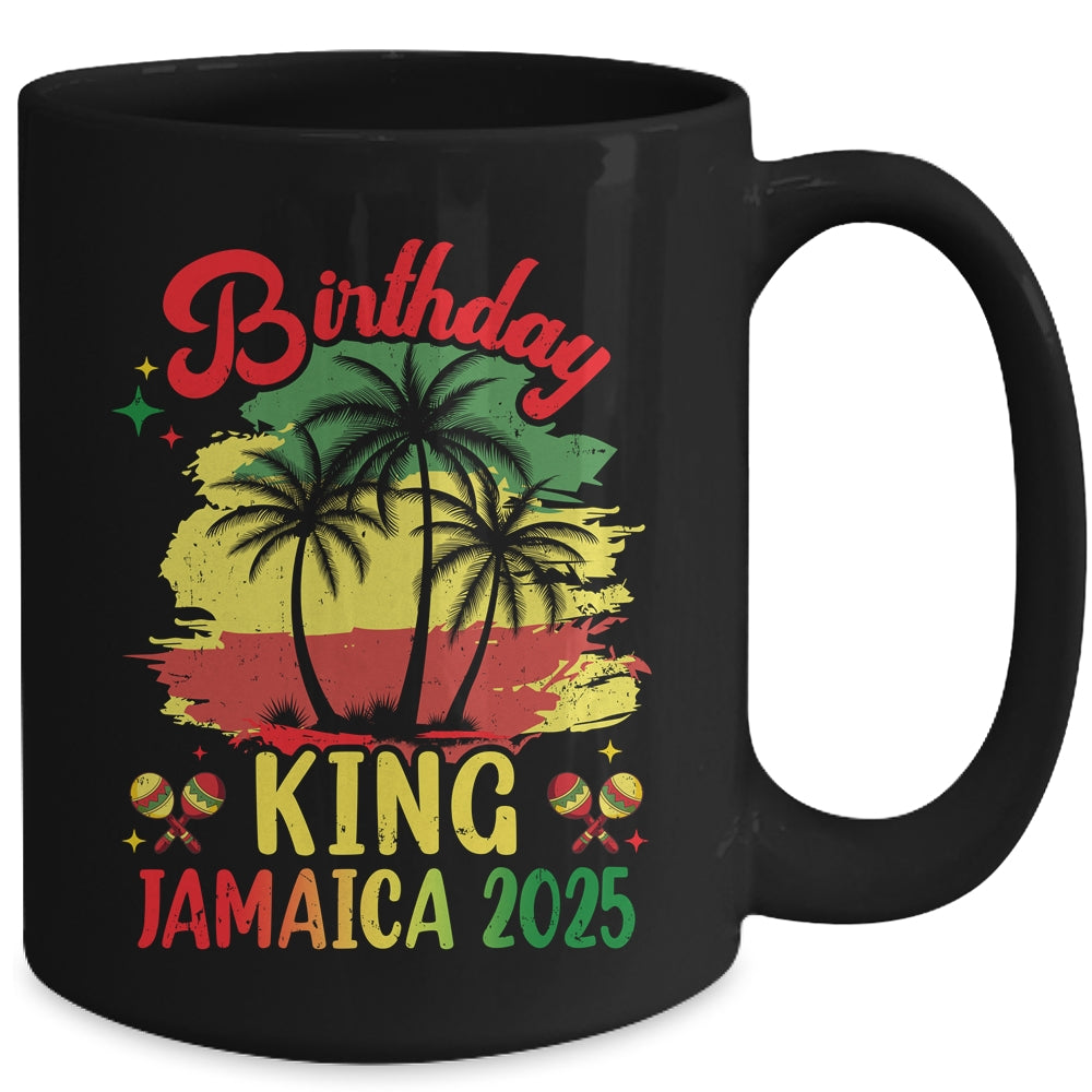 Birthday King Jamaica 2025 30th 50th Party Vacation Matching Mug | teecentury