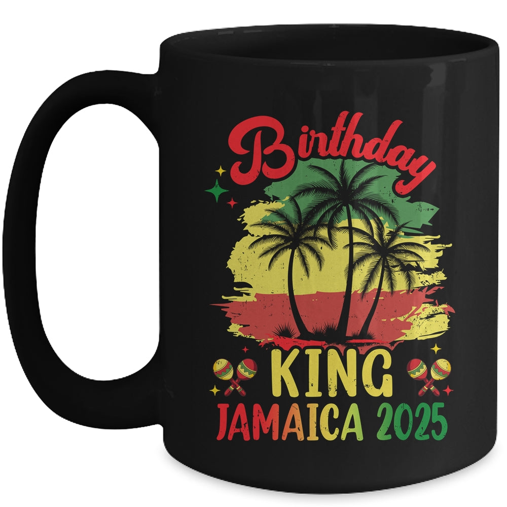 Birthday King Jamaica 2025 30th 50th Party Vacation Matching Mug | teecentury