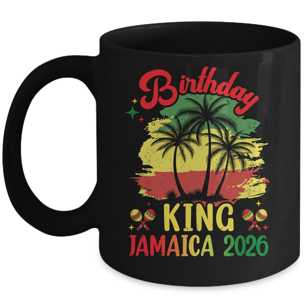 Birthday King Jamaica 2026 30th 50th Party Vacation Matching Mug | teecentury