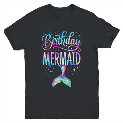 Birthday Mermaid Party Girl Mermaid Birthday Kids Party Youth Shirt | teecentury