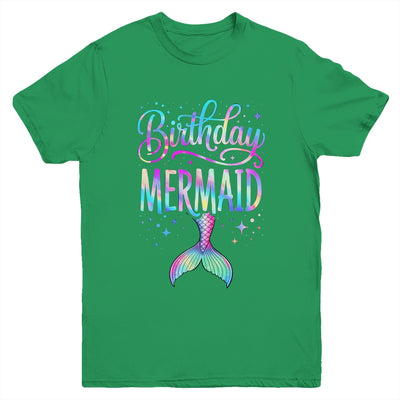 Birthday Mermaid Party Girl Mermaid Birthday Kids Party Youth Shirt | teecentury