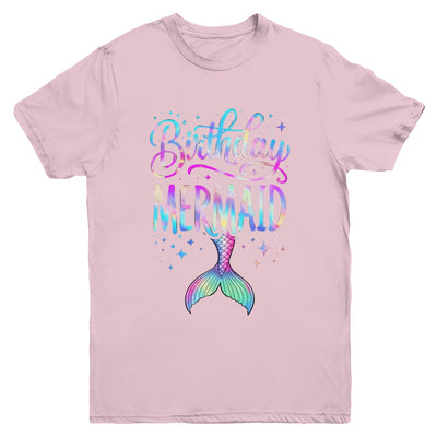 Birthday Mermaid Party Girl Mermaid Birthday Kids Party Youth Shirt | teecentury