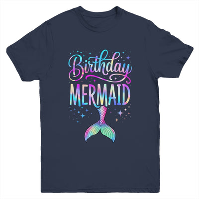 Birthday Mermaid Party Girl Mermaid Birthday Kids Party Youth Shirt | teecentury