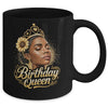 Birthday Queen African American Black Woman Afro Black Women Mug | teecentury