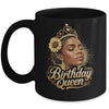 Birthday Queen African American Black Woman Afro Black Women Mug | teecentury