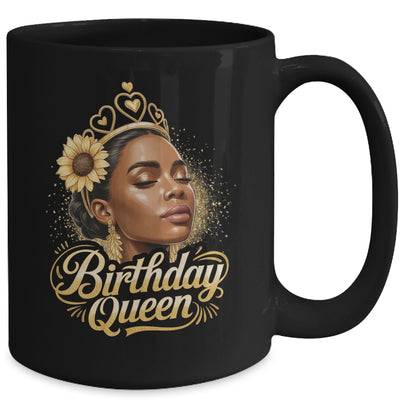 Birthday Queen African American Black Woman Afro Black Women Mug | teecentury