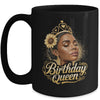 Birthday Queen African American Black Woman Afro Black Women Mug | teecentury