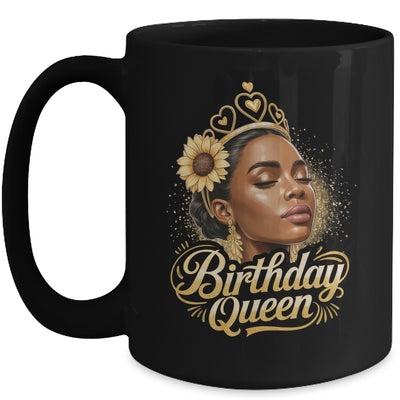 Birthday Queen African American Black Woman Afro Black Women Mug | teecentury