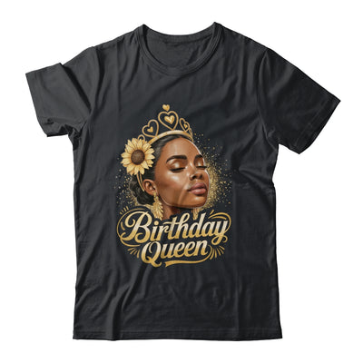 Birthday Queen African American Black Woman Afro Black Women Shirt & Tank Top | teecentury