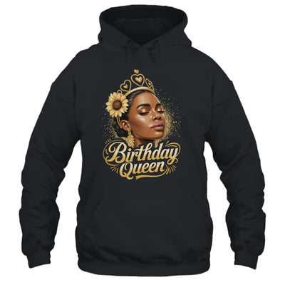 Birthday Queen African American Black Woman Afro Black Women Shirt & Tank Top | teecentury