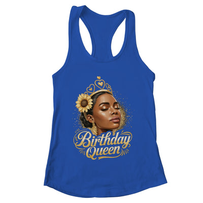 Birthday Queen African American Black Woman Afro Black Women Shirt & Tank Top | teecentury