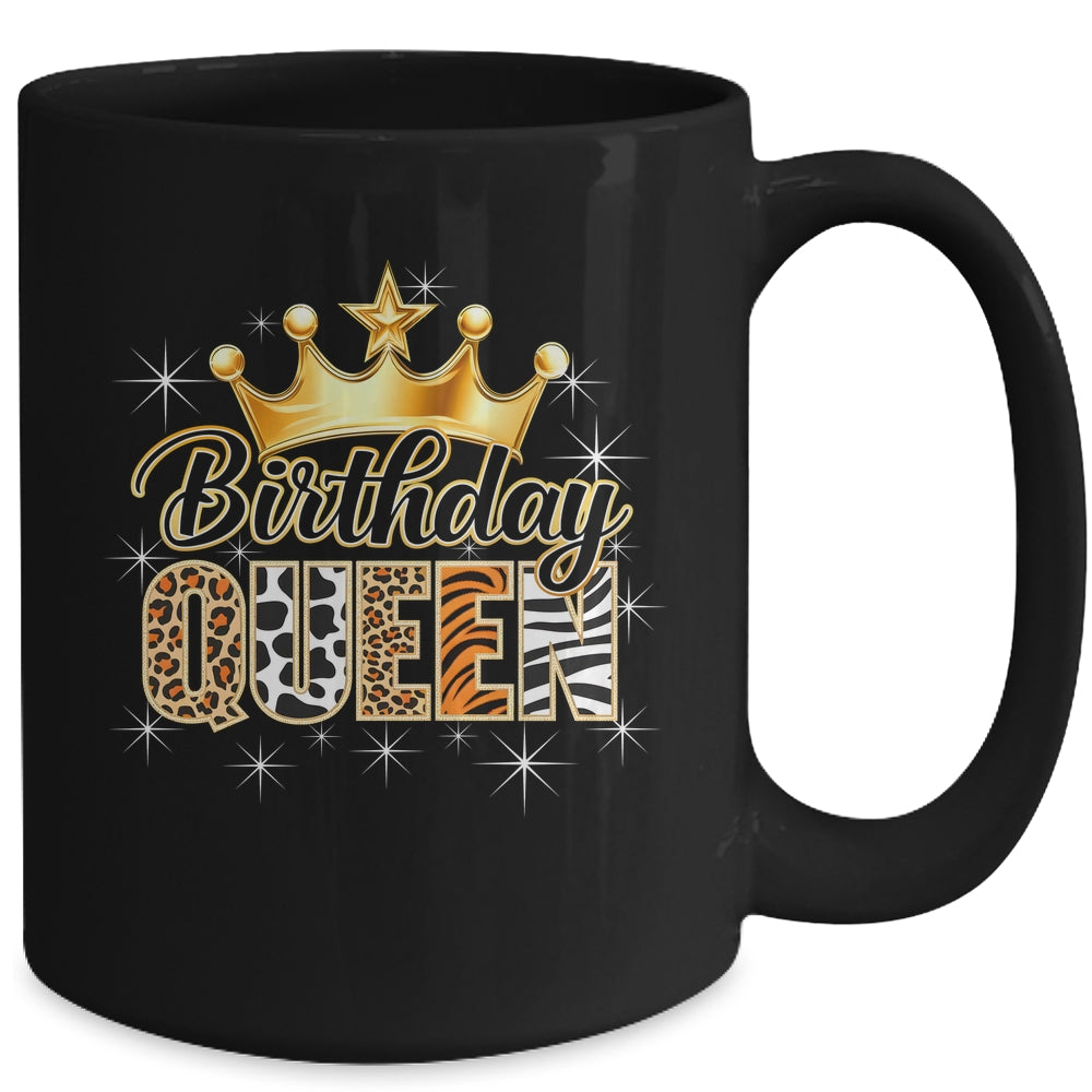 Birthday Queen Crown African American Afro Girls Women Party Mug | teecentury