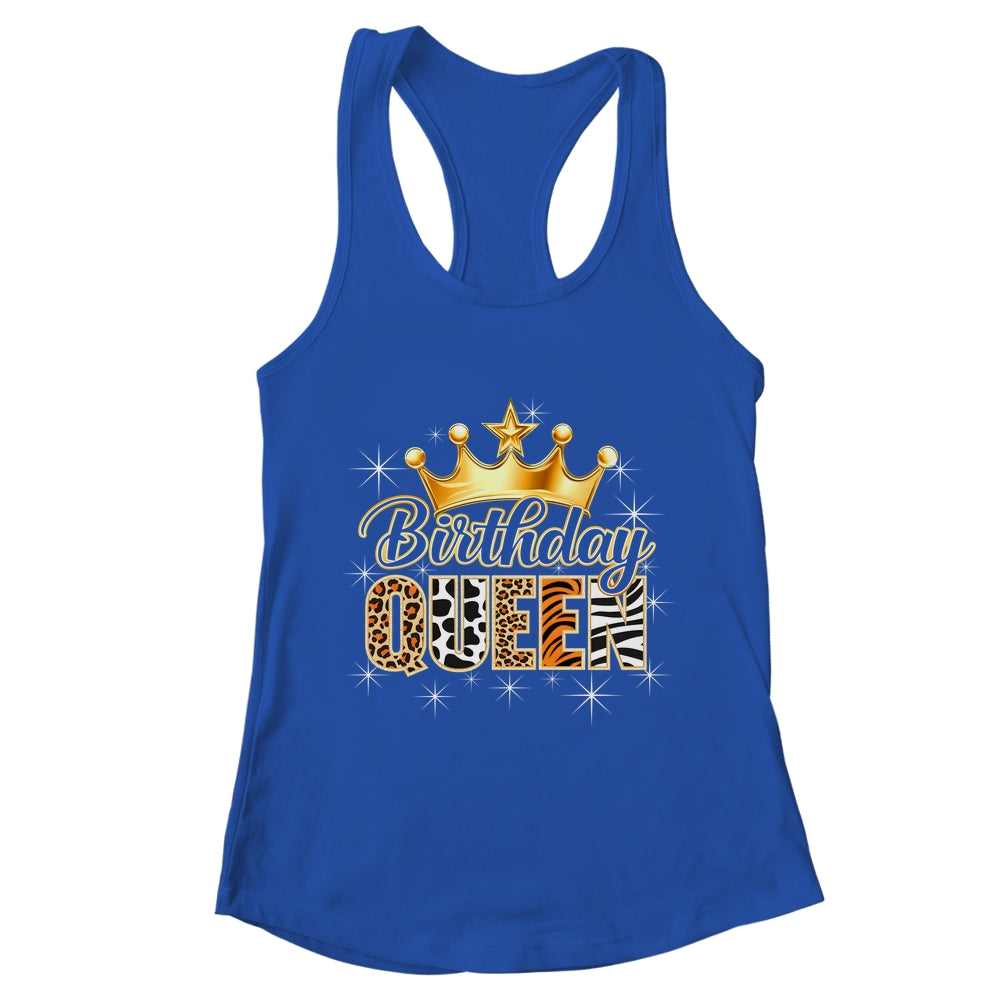 Birthday Queen Crown African American Afro Girls Women Party Shirt & Tank Top | teecentury